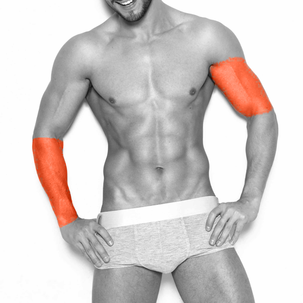 Half Arms Laser Hair Removal For Men in NYC