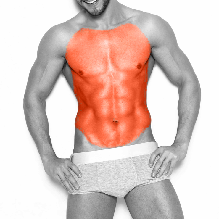 Full Torso Laser Hair Removal For Men In NYC