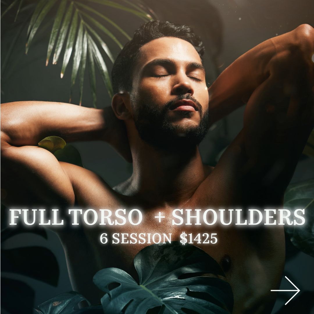 Full Torso and Shoulders Laser Hair Removal for Men in NYC (6 Sessions)