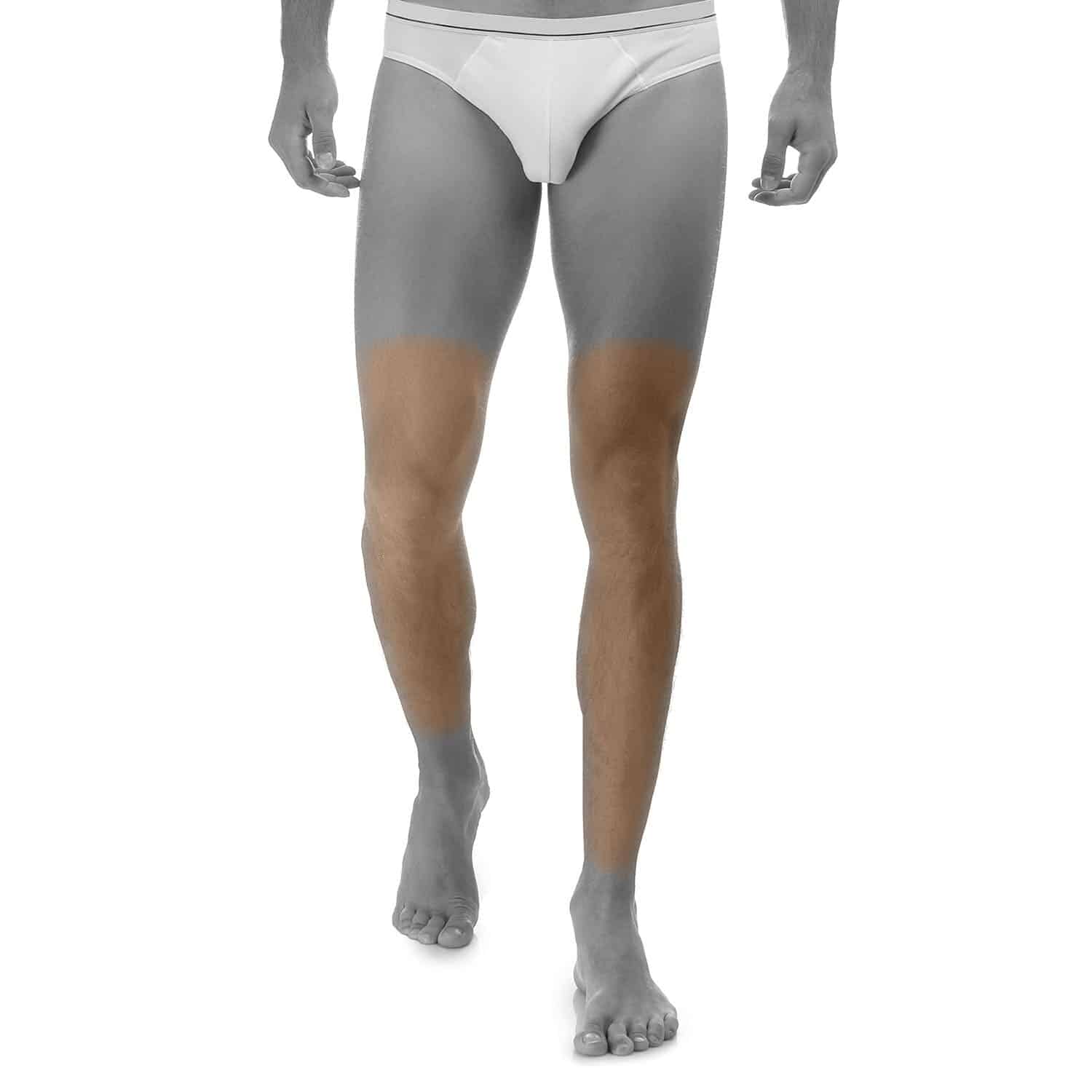 3/4 Legs Laser Hair Removal For Men